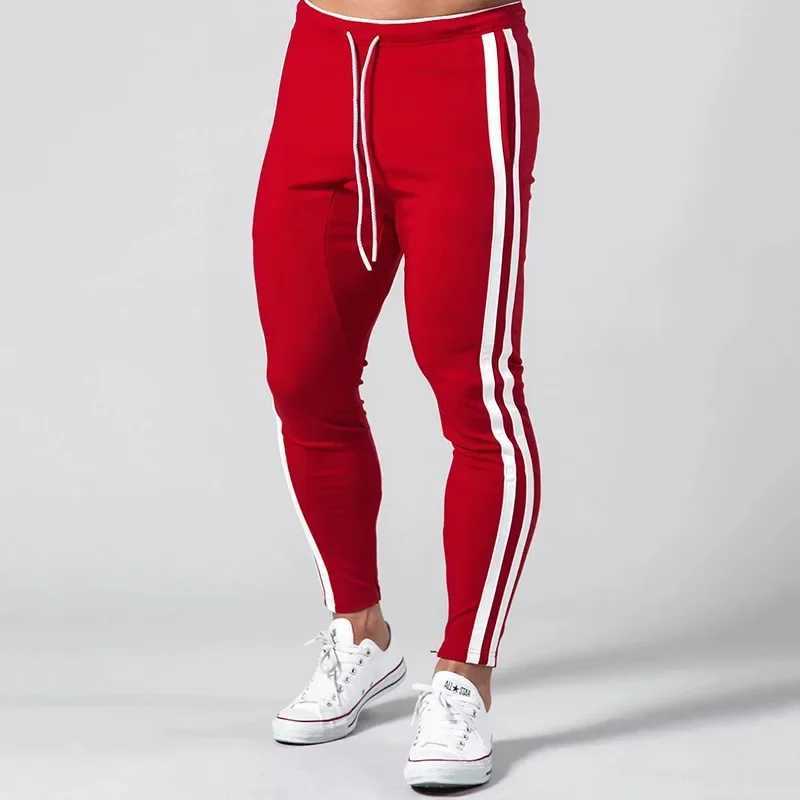 Joggers Men Striped Sweatpants Casual Long Pants Men Fitness Running Workout Track Trousers W250318