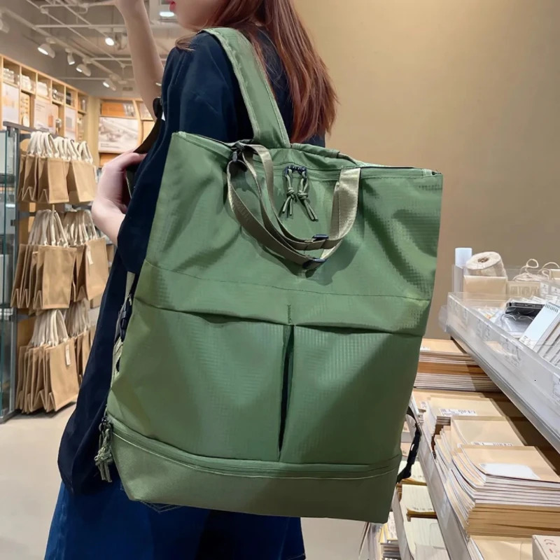 Y2K Unisex Large Capacity Nylon Backpack Men Waterproof Sports Bag Women Casual Travel Backbag Trend School Bags Leisure Handbag 250318