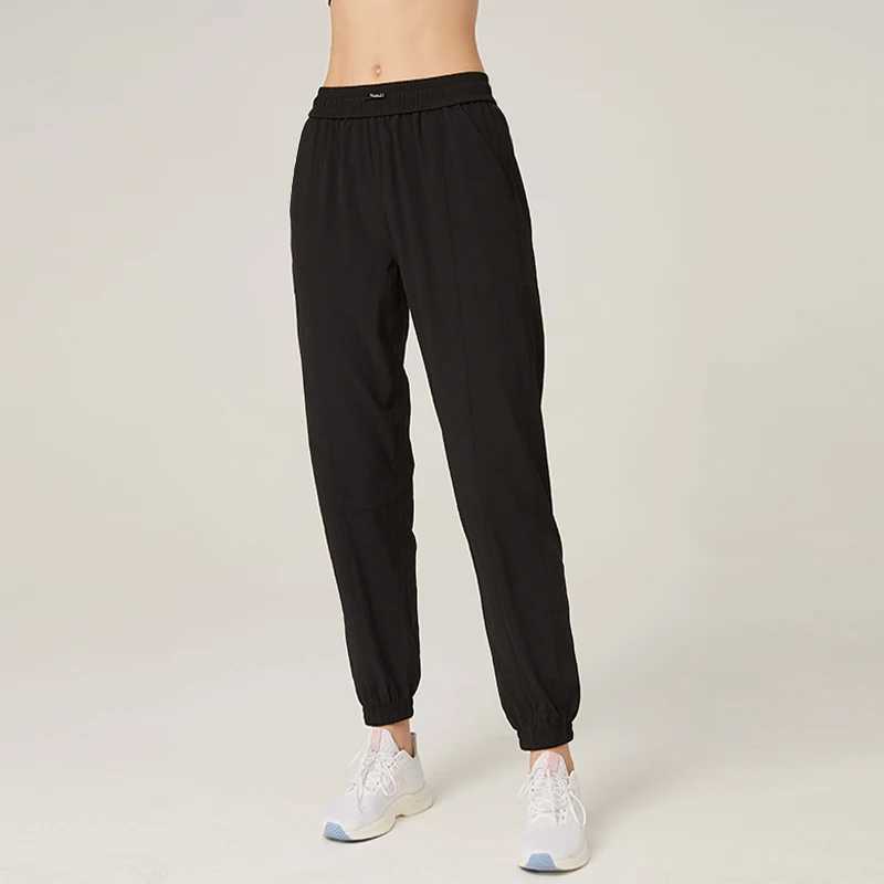 2024 New Sports Fitness Pants Women Elastic Band Waist Quick Dry Loose Running Yoga Pants Female Streetwear Pants Femme W250318