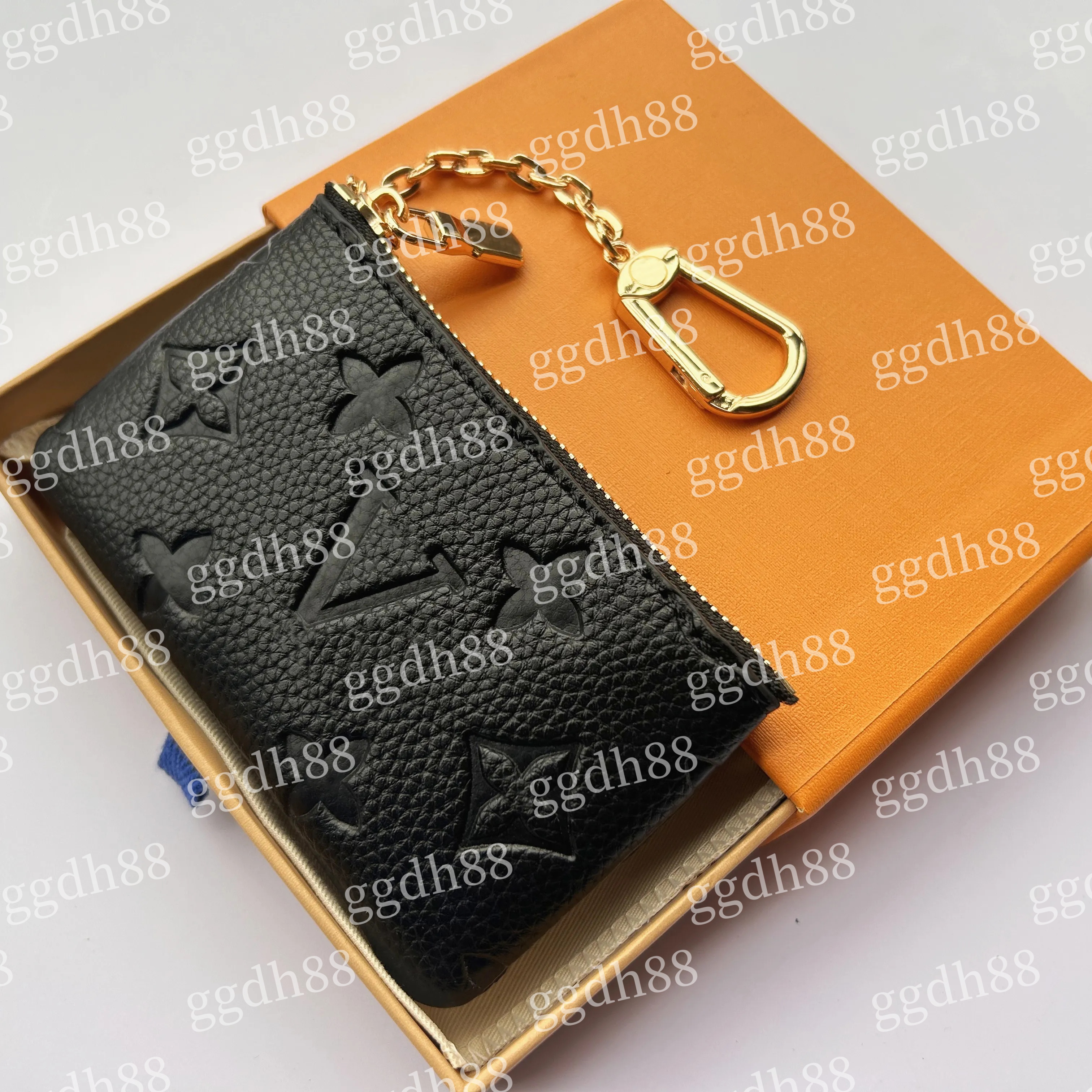 KEY POUCH Designers Mini Wallet Fashion Womens Mens Keychain Ring Credit Card Holder Coin Purse Luxury M62650 w box wallet