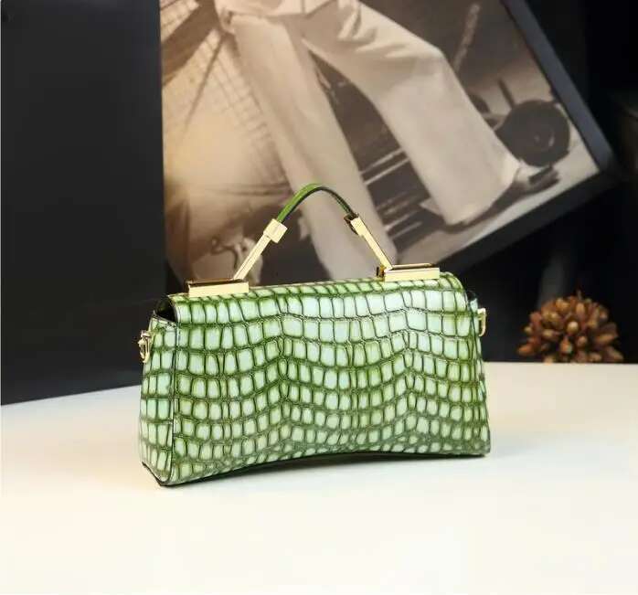 Brand Women Handbags Lady Genuine Leather Crocodile Pattern Small Shoulder Crossbody Bag Clutch Evening Bags Fashion 2025
