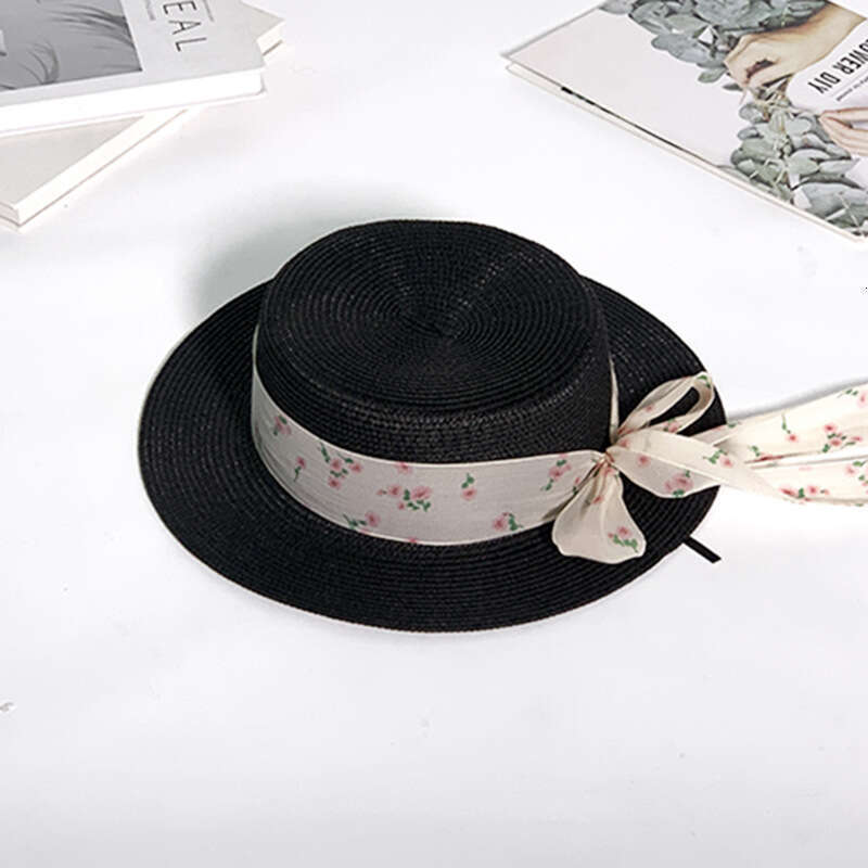 French elegant top children's summer countryside style, fashionable straw hat, travel sun protection, sunshade, fisherman hat