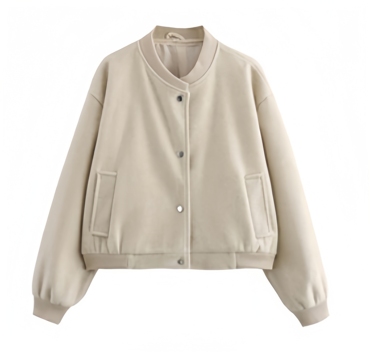 Fashion Women's casual long sleeve soft Stand collar short pilot jacket Casual Jacket for women Outwear WT58