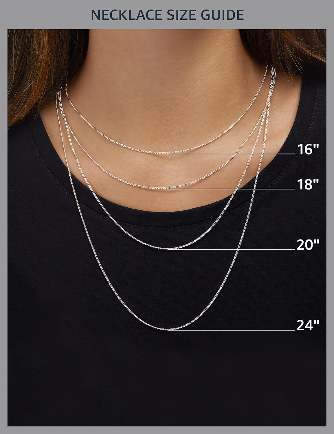 Or artificial birthstone wer pendant necklace, pure sier chain, 45.72 cm