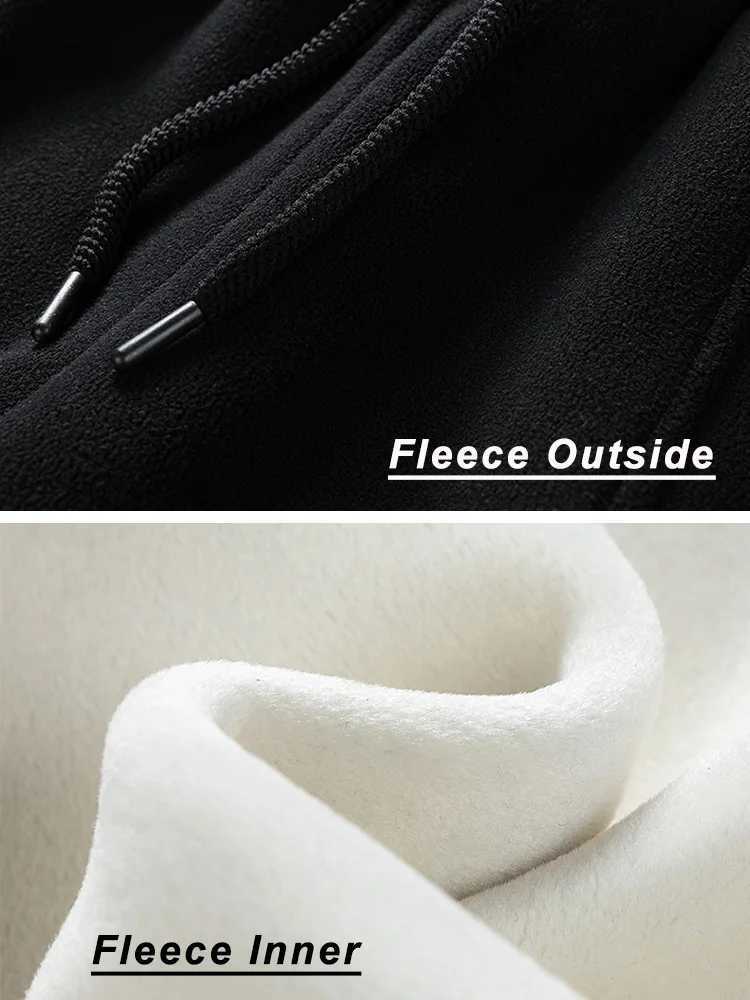 Winter Zipper Pocket Thick Warm Sports Pants Mens Jogger Sweatshirt Casual Track Pants Mens Large Hot Wool Trousers 8XL W250318