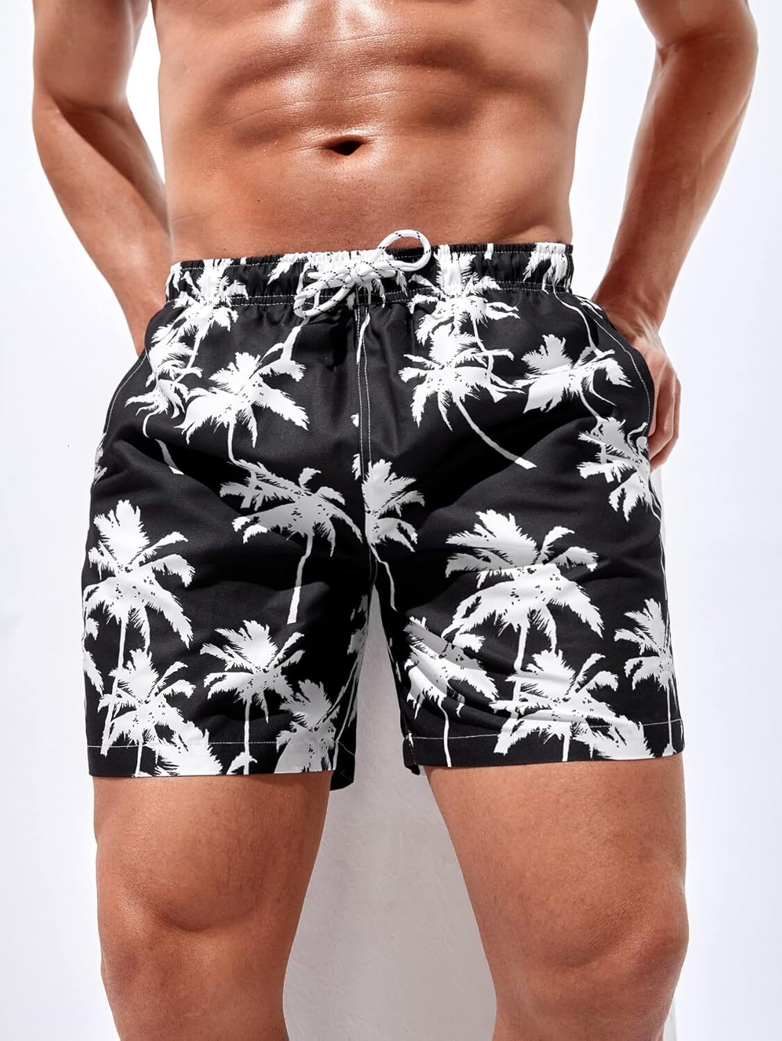 Men's Boho Swim Trunks Graphic Print Drawstring Waist Shorts Bathing Suit Fashion print