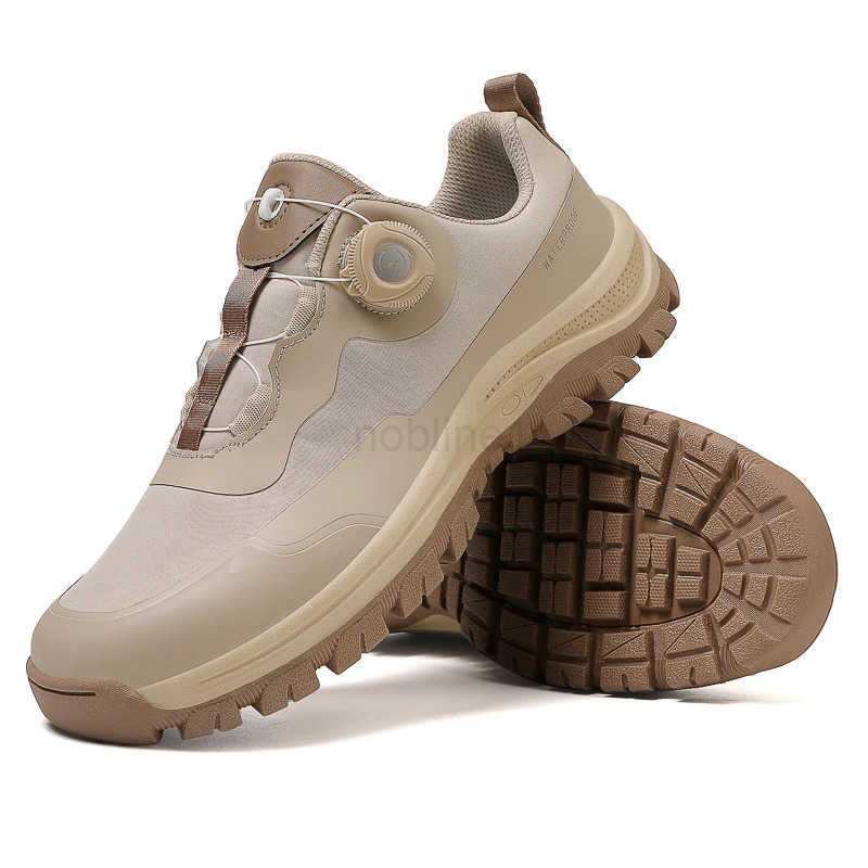 Professial Hiking Shoes Men Waterproof Outdoor Trekking Shoes Mountain Sneakers Black Khaki Big Size 46 47 Dropsing Z250318
