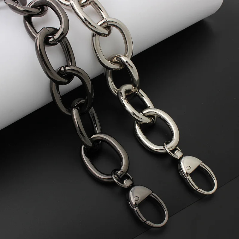 304560100120cm Bag Chain Donut Chain Geometric Bag Lucky Bag Transformation Underarm Metal Shoulder Strap Accessories 250318