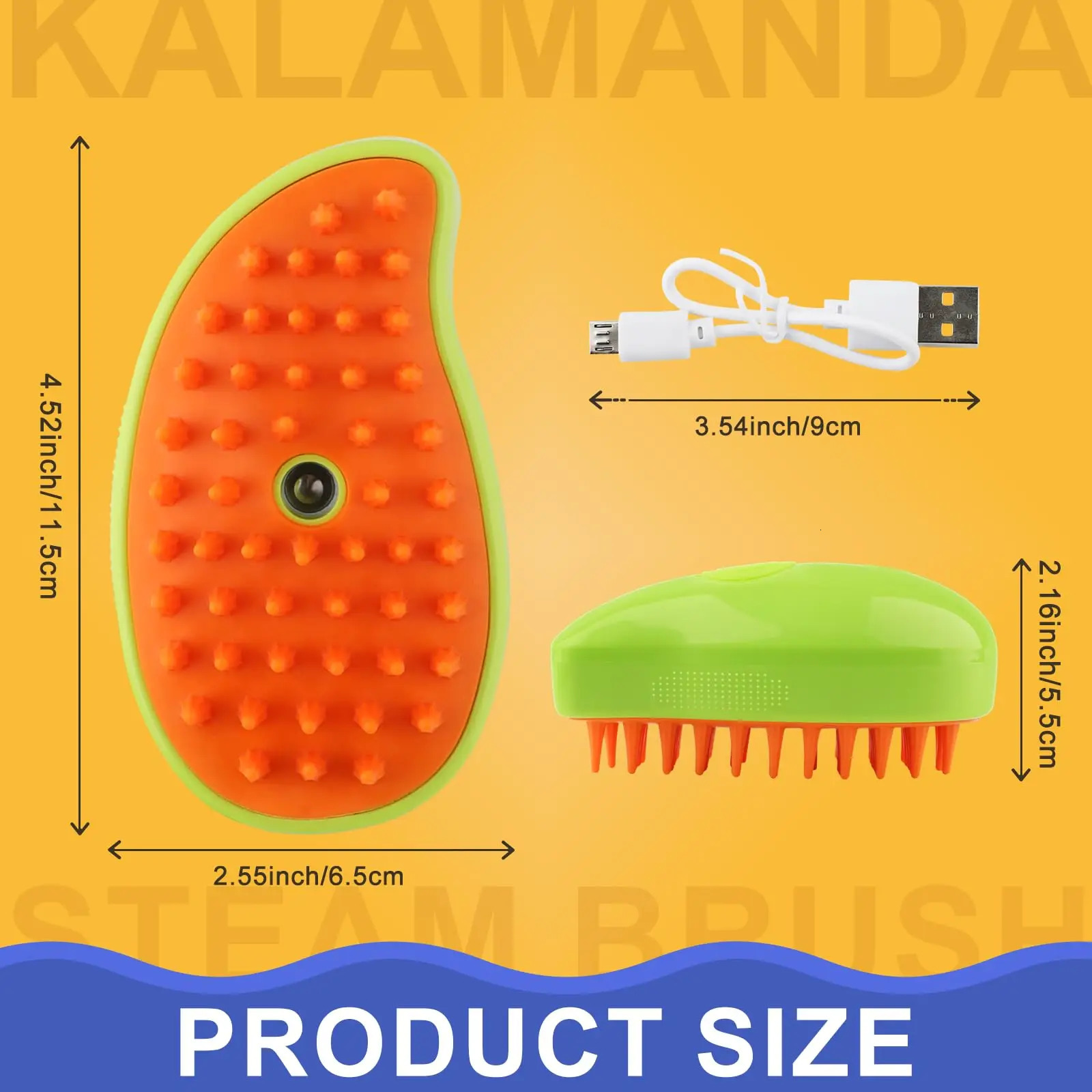 3in1 steam brush for pet cat and dog grooming accessories electric hair cleaning massage comb supplies 250318