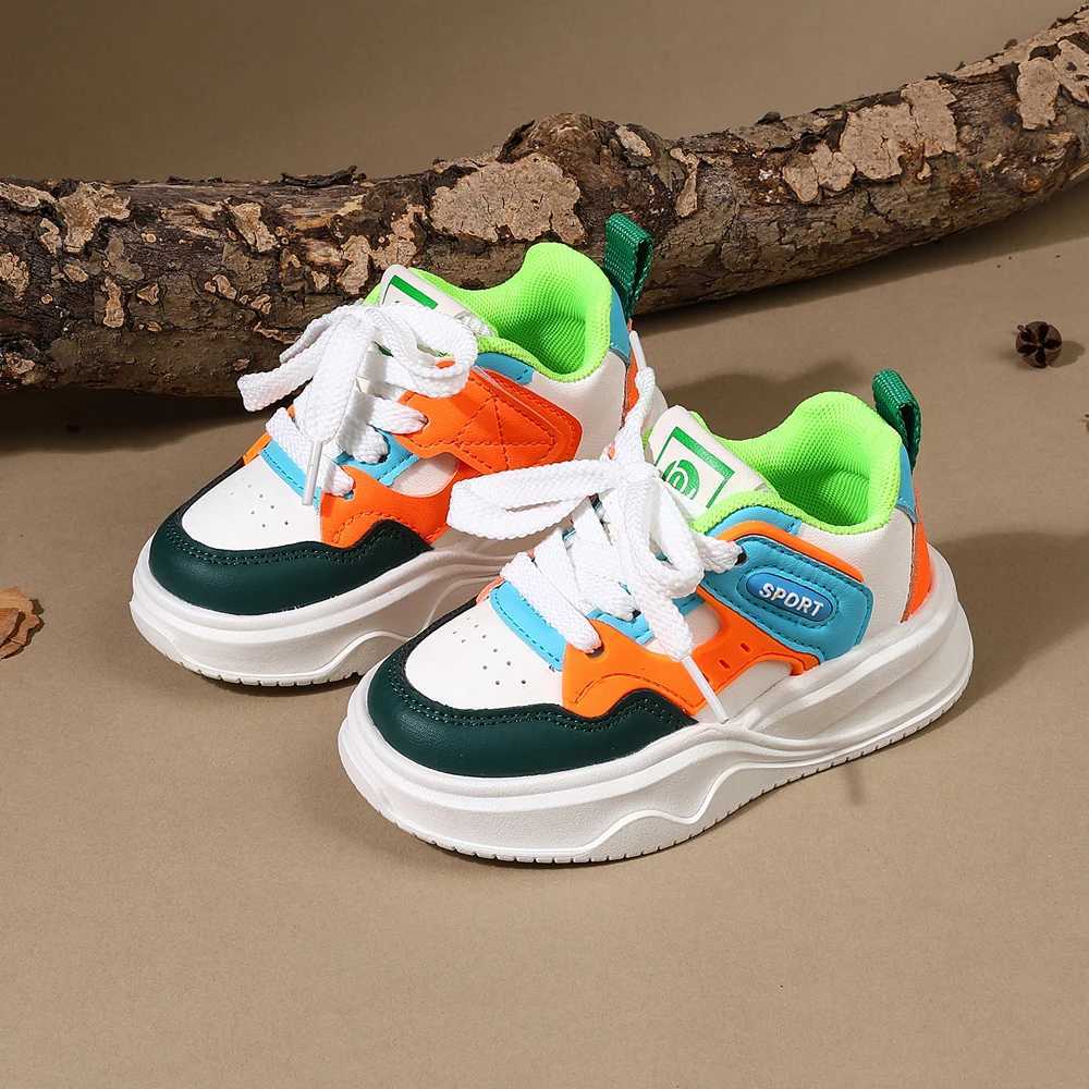 Childrens Shoes 2025 New Spring Childrens Sports Shoes Soft and Breathable Outdoor Tennis Fashion Boys Sports Shoes W250318