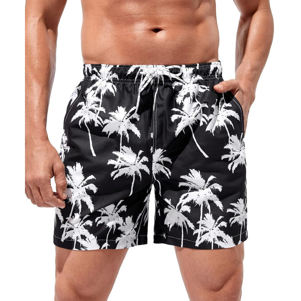 Men's Boho Swim Trunks Graphic Print Drawstring Waist Shorts Bathing Suit Fashion print