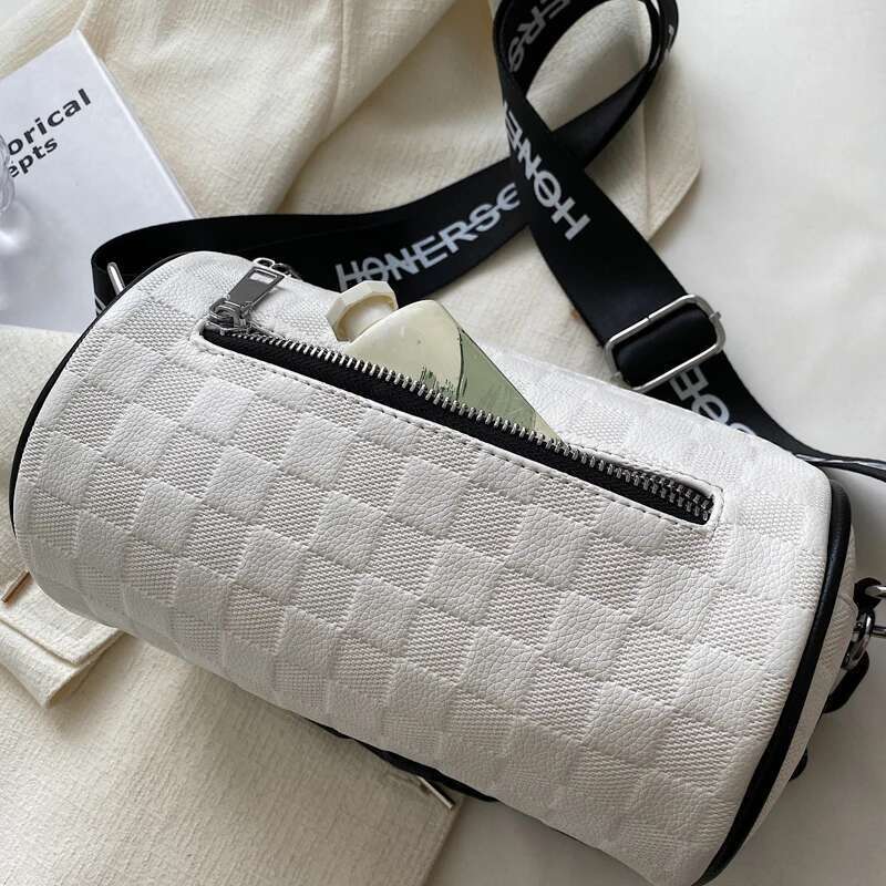 Small Women's Checkered New Autumn And Winter Popular Crossbody Chain Hand Bill Of Lading Shoulder Cyder Bag
