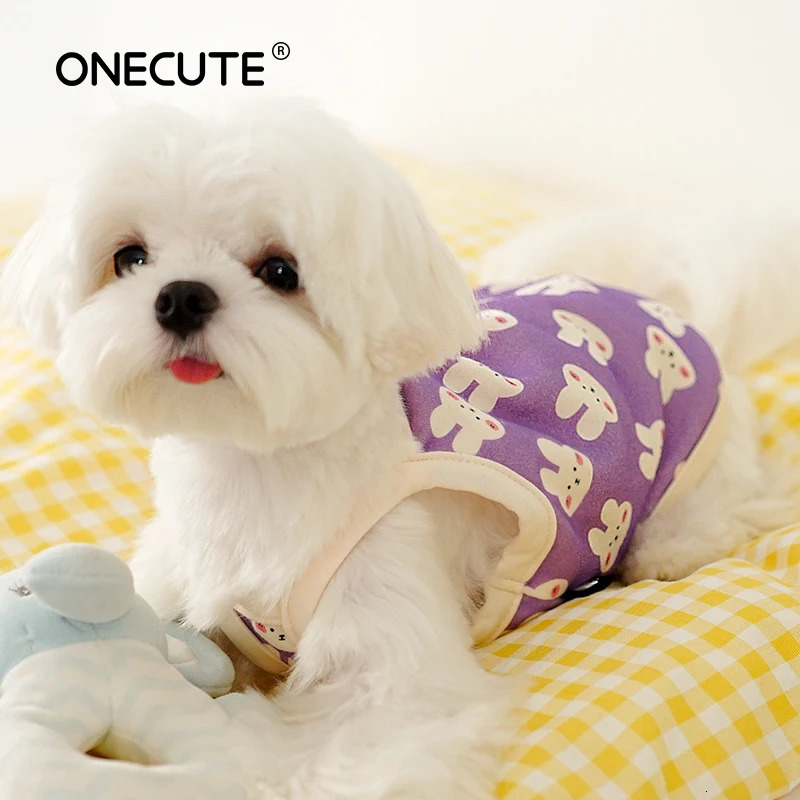 Pet Dog Vest Summer Cool Clothing Cartoon Animal Cute Breathable Yorkshire Chihuahua 250318