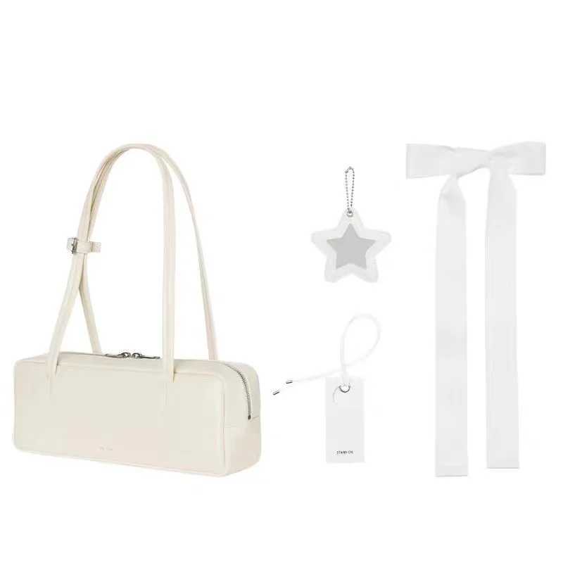 New style French bread bag Xu Yunzhen same stand mirror bow shoe handbag Y250318