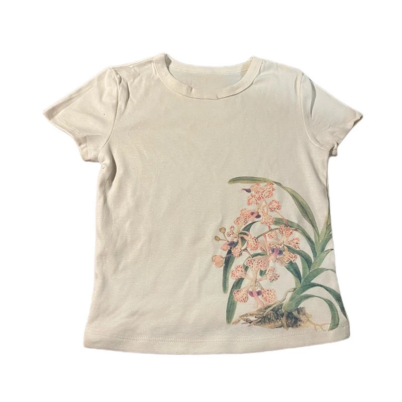 Aesthetic Summer Tee Streetwear Gothic Harajuku Graphic Print T-shirt Women Vintage Crop Top Y2K Korean Clothes Emo 250318