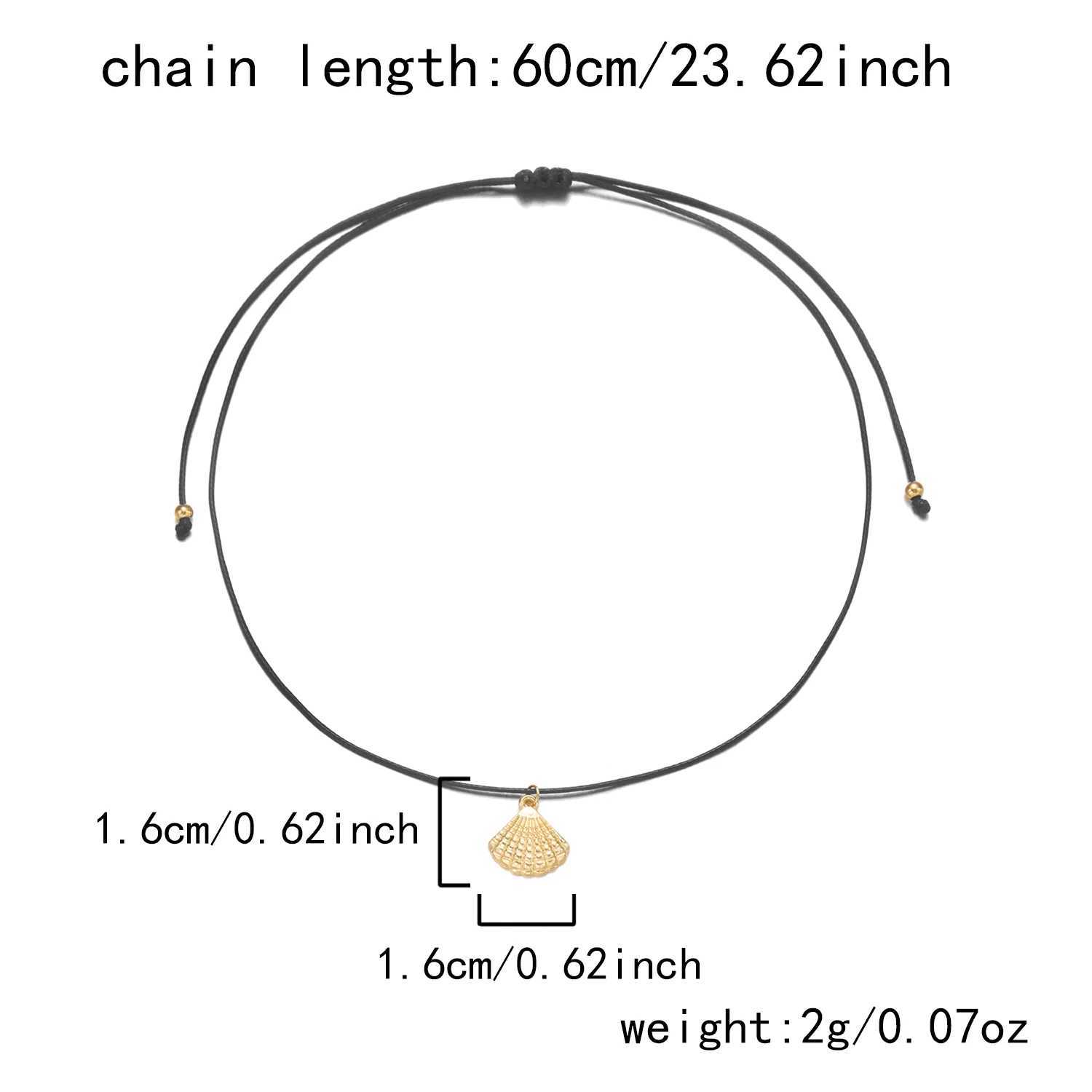 Fashion Simple Ocean series playful leather chain necklace mens metal starfish shell pendant necklace jewelry W250318