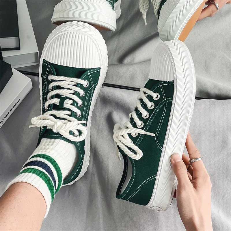 Mens Shoes Sneakers Summer Girl Canvas Shoes 2024 Breathable Thin Secti Thick Bott Casual Sneakers More Versatile Y250318