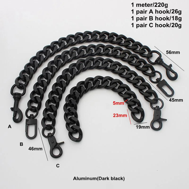 304560100120cm Bag Chain Donut Chain Geometric Bag Lucky Bag Transformation Underarm Metal Shoulder Strap Accessories 250318