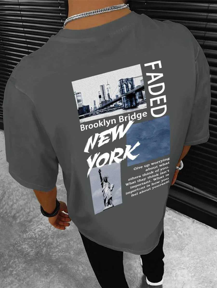 Mens Gym Summer T-Shirt Running Short Sleeve Sports Training Fashion Tops Outdoor Jogging Casual Cotton Sweatshirt Male ClothingXJ250318
