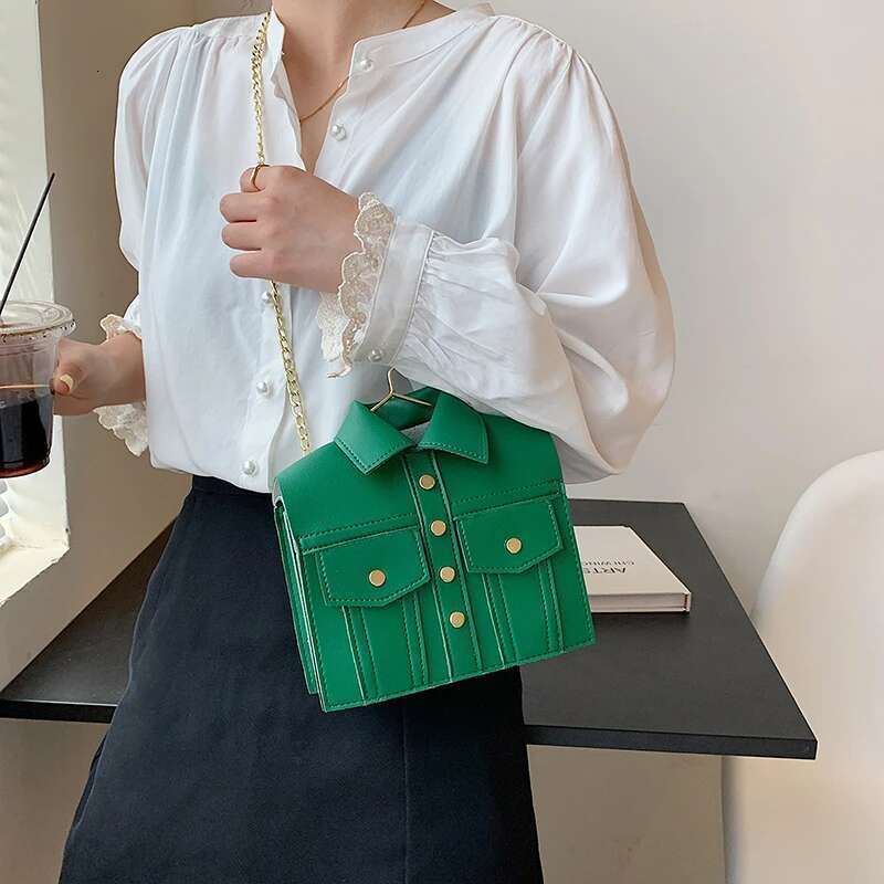Unusual Women's 2023 Trend Leather Shoulder Ladies Personality Casual Fashion Designer Funny Chain Crossbody Bag