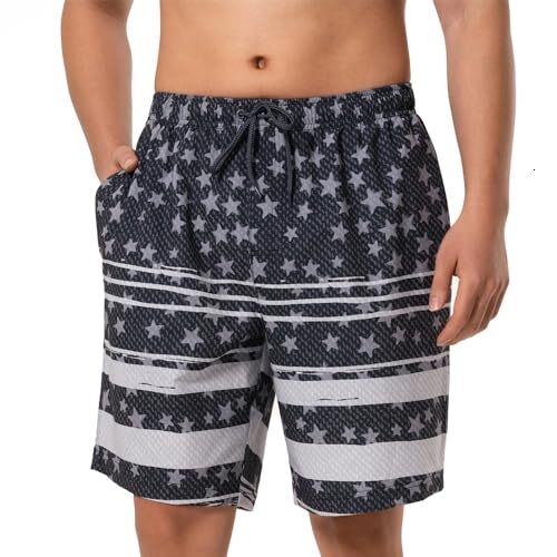 Mens Swim Trunks Inseam Quick-Dry Lightweight Stretch Bathing Suit Swimming Trunks for Men Fashion gradient shorts