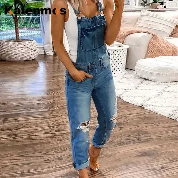 Womens tight fitting denim jeans jumpsuit summer top Trouser jumpsuit sexy lingerie elegant womens tight fitting suit 2024 X250318