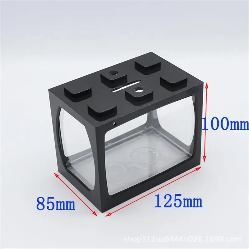 Small Fish Tank Desktop Creative Micro Landscape Ecological Mini Tropical with Seven Color LED Light 250318