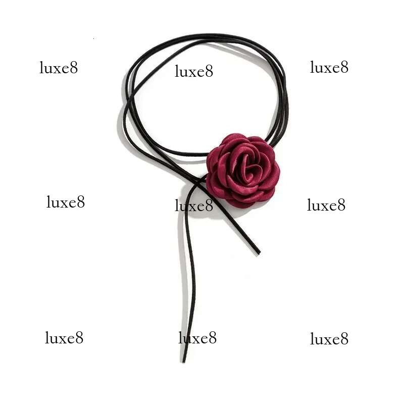 Rose wer Clavicle Chain Necklace for Women 4 Colors Gothic Ladies Korean Fashion Adjustable Sexy Rope Choker Y2K Accessories