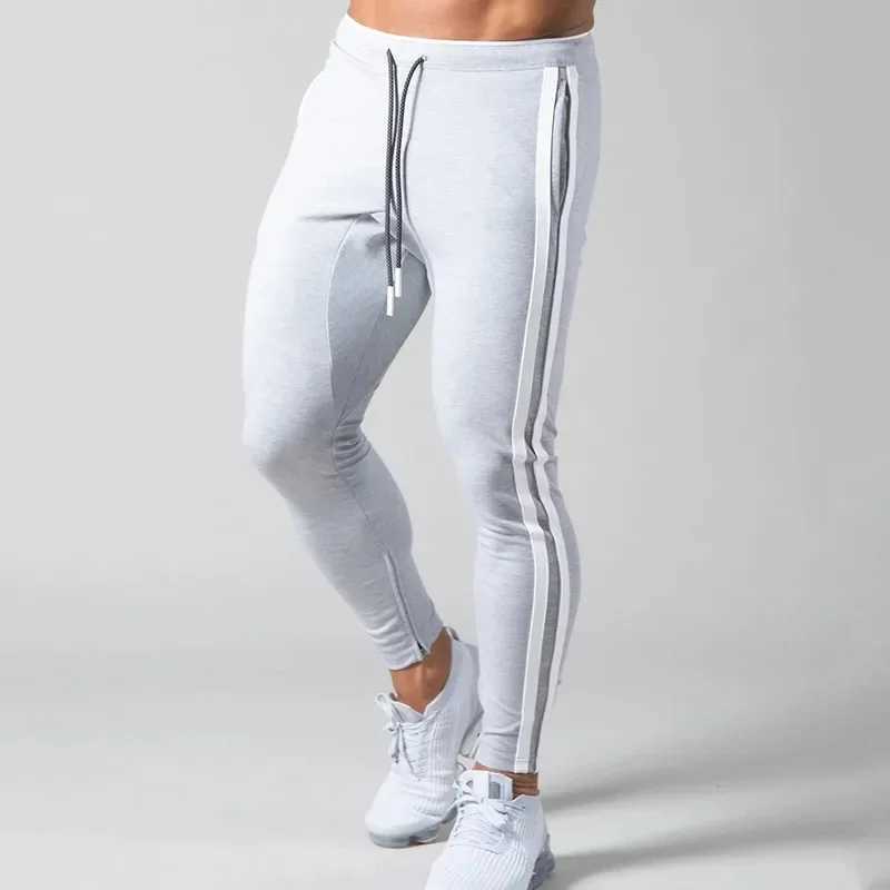 Joggers Men Striped Sweatpants Casual Long Pants Men Fitness Running Workout Track Trousers W250318