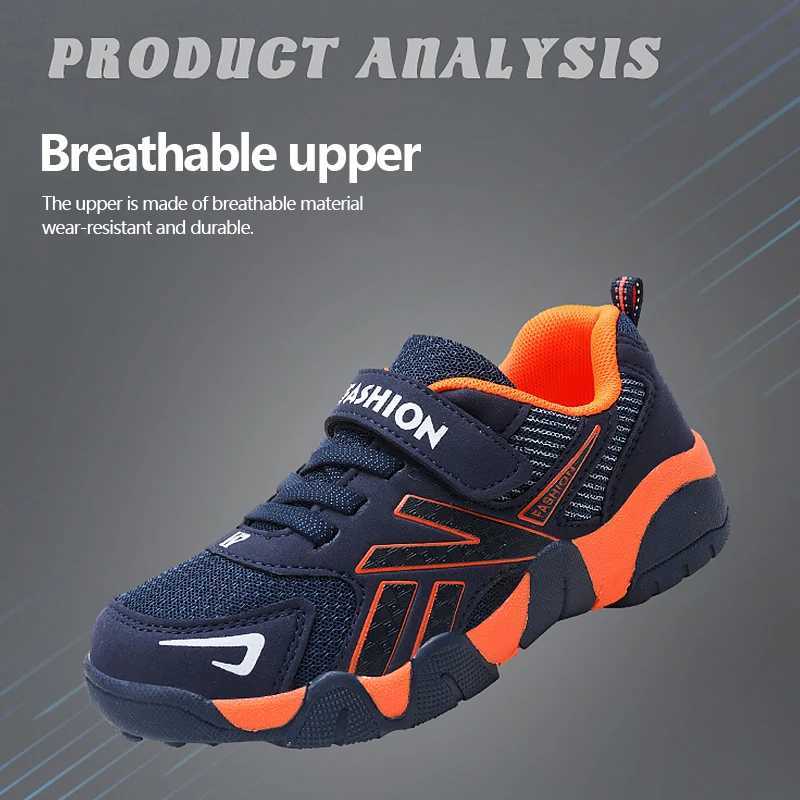 Summer childrens net sports shoes boys running leisure breathable outdoor childrens shoes lightweight sports shoes outdoor tennis W250318