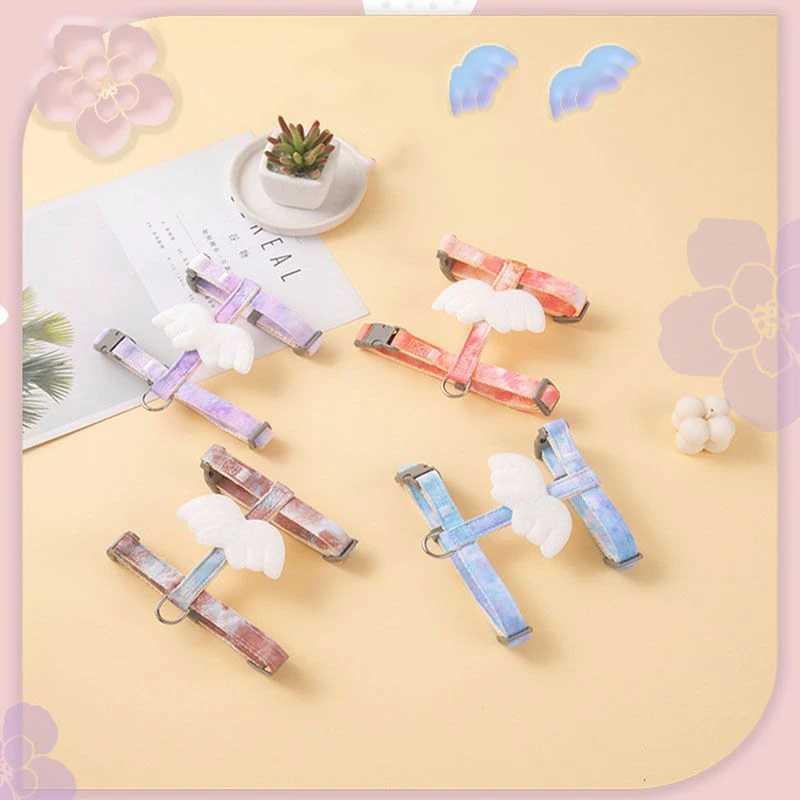Cat Strap Wings Pet Strap and Belt Set Adjustable Pet Strap Suitable for Cats Puppies Khazars and Chihuahua Cat AccessoriesT250318