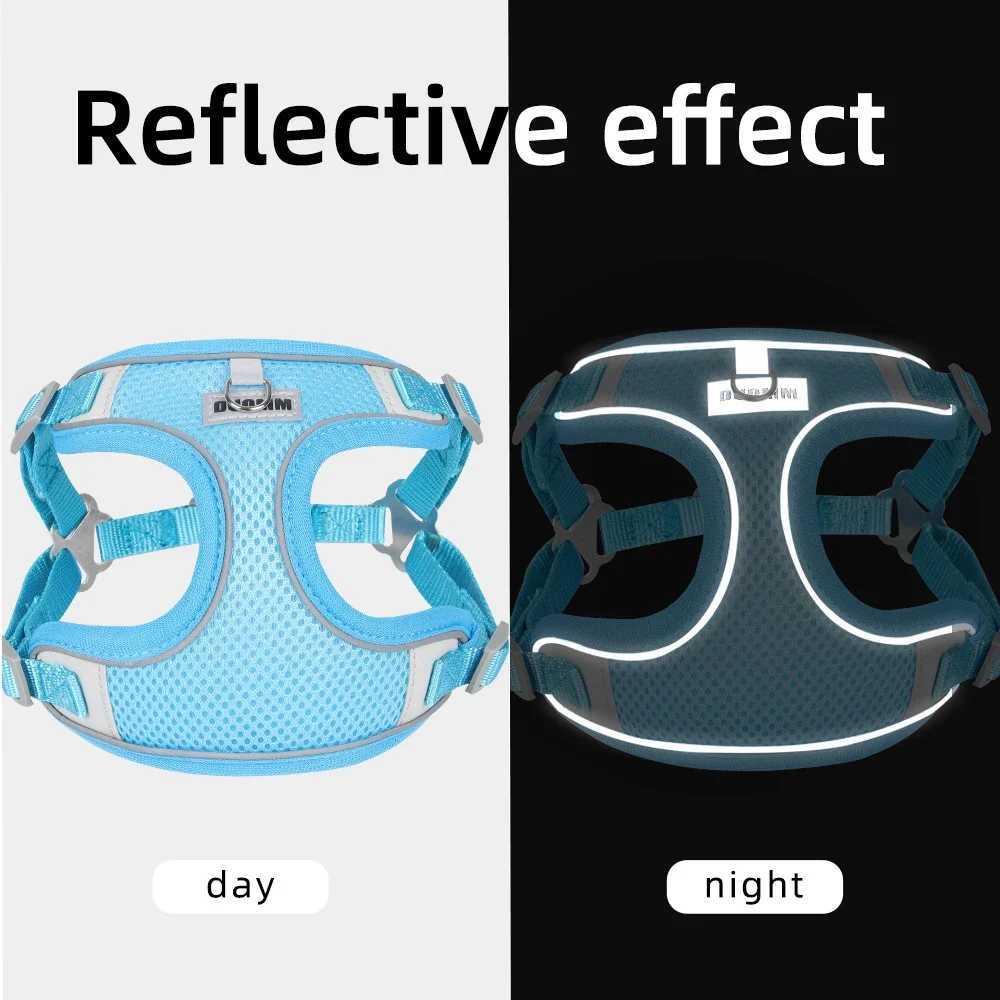 Dog straps for small and medium-sized dogs cat chest straps reflective dog clothing vests and Chihuahua outdoor walking pet suppliesT250318