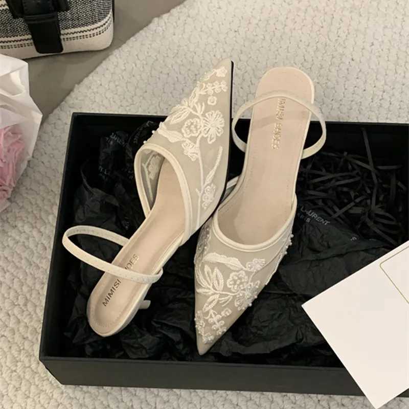 Bailamos silk sequins Rhine decoration high H Mler single shoe corner fine dress banquet Fem Y250317
