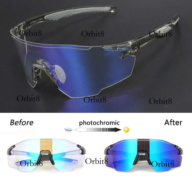 ELICIT Cycg Glasses Photochromic Sunglasses Mountain Road Bicycle Eyewear MTB Bike UV400 Protection Goggles For Men Women