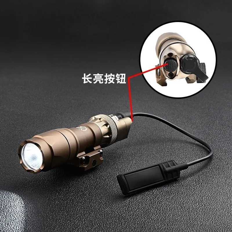 WADSN Matal M300 M600 Tactical Flashlight Tail Cap Switch Airsoft Scout Light Remote Dual Function Pressure Switches Constant on X250318