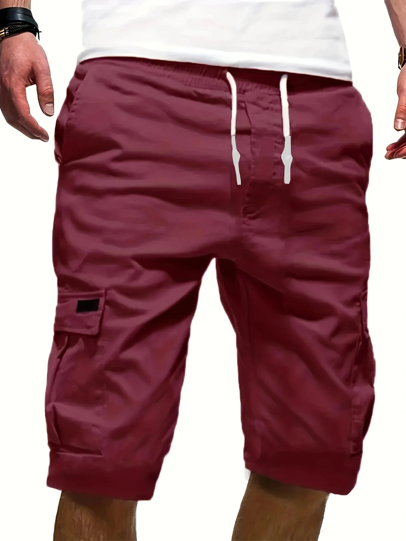 US Plus Size Cargo Shorts Mens Fashion Summer Ins Casual Big Size Pants Students Trend Port Wind Gym Pants Outwear Men 250318