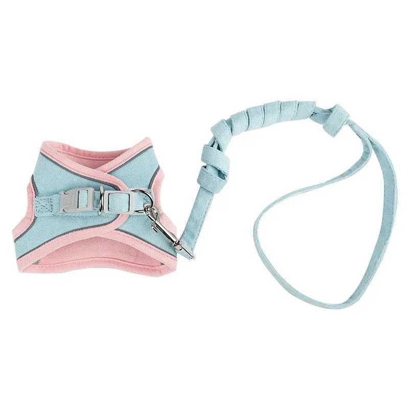 Anti rupture vest and seat belt set anti rupture safety adjustable kitten vest and seat belt w/reflective striped vest and seat belt foT250318