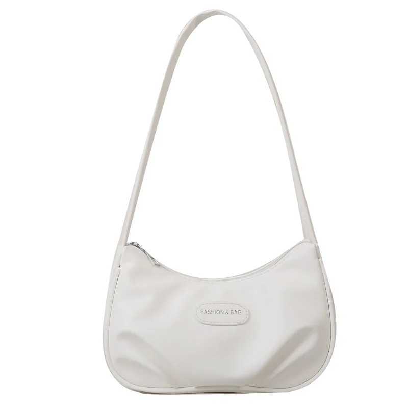 Simple Fem Fiable Underarm Bag Shoder Bag Solid Color Small Square Bag Design Pleated Bag Handbag Z250318