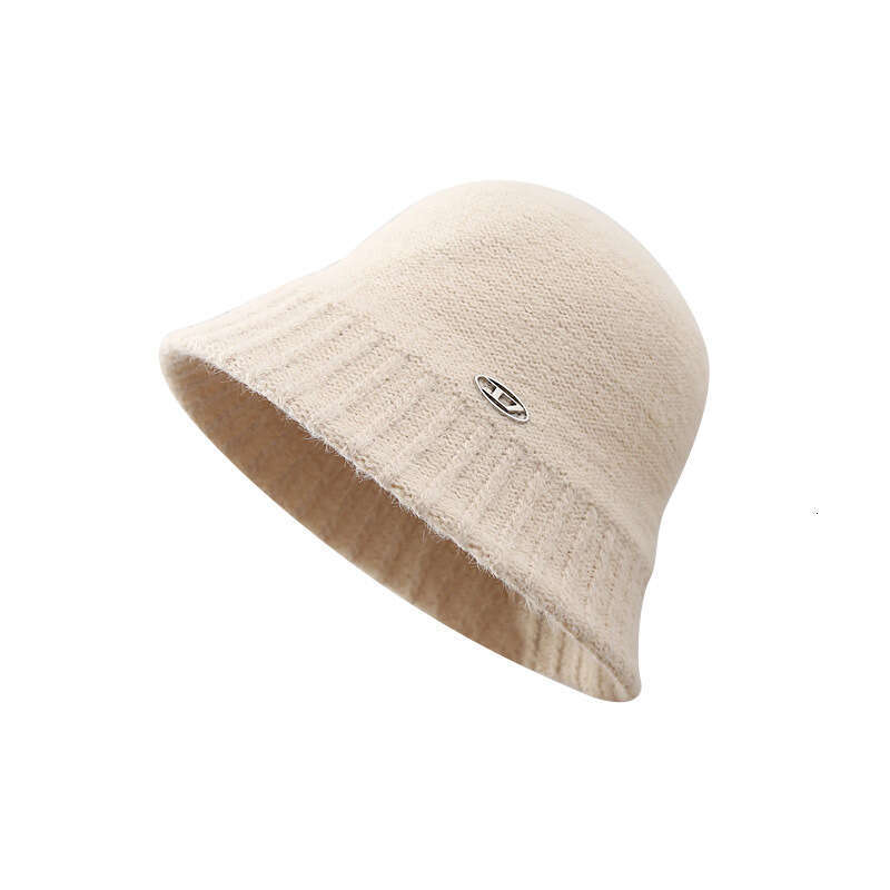 New Fisherman's Women's Fashion Letter Wide brimmed Basin Spring and Autumn Korean Edition Trendy Student Bucket Hat Knitted Mesh Red Riding
