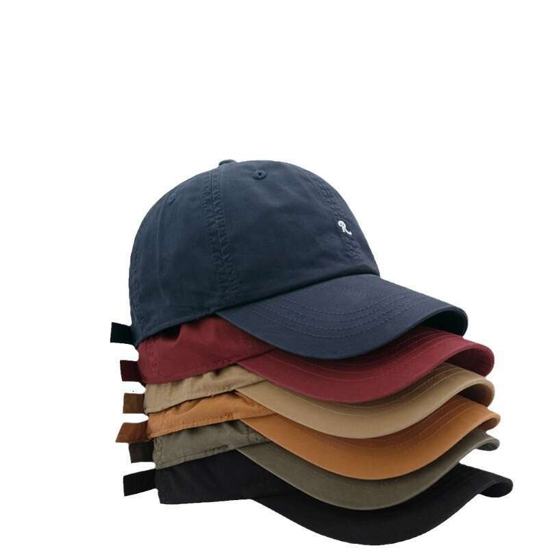 Simple fashionable trendy brand R letter embroidered baseball cap for both men and women, Korean version couple's duckbill cap, looks small on th