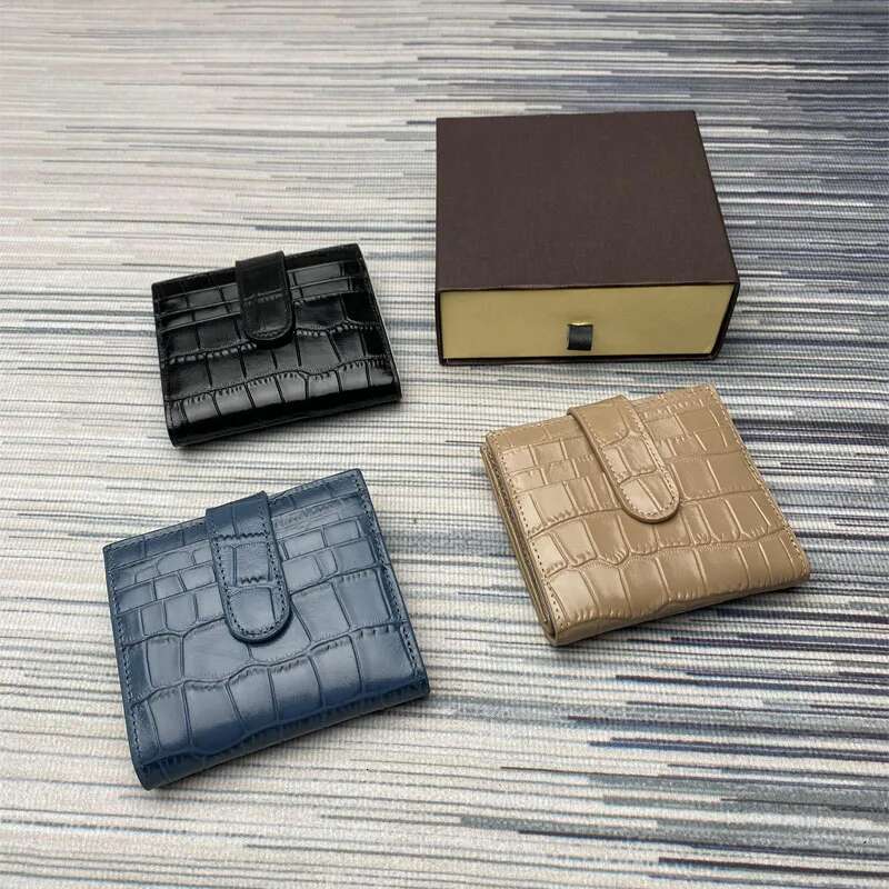 Genuine Leather Wallets For Women New Top Men's Wallet First Layer Cowhide Crocodile Wallet Multi Card Slot Purses