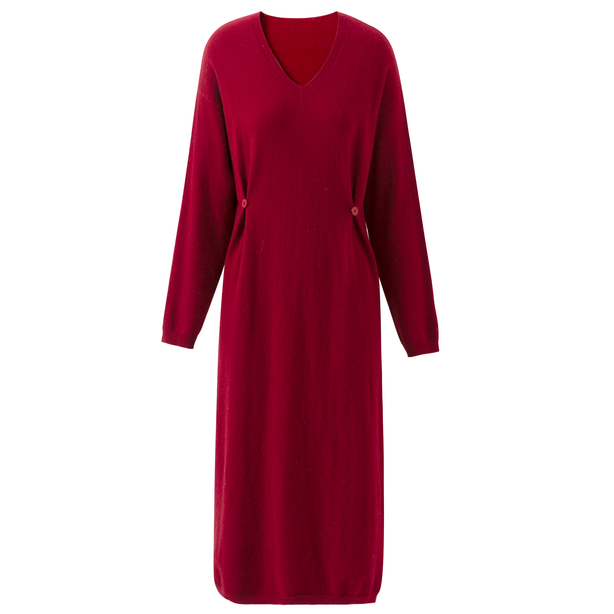 Comfortable Women's Woolen Skirt with V-Neck Design for All Seasons