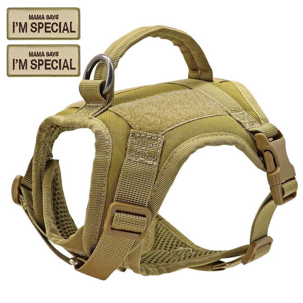Nylon cat harness vest with 2 stickers military tactical cat harness with handle puppy pet training ChihuahuaT250318
