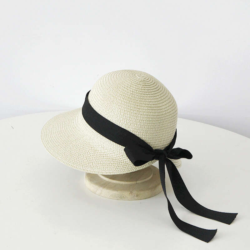 Straw women summer woven basin vacation beach sunshade face covering sun hat