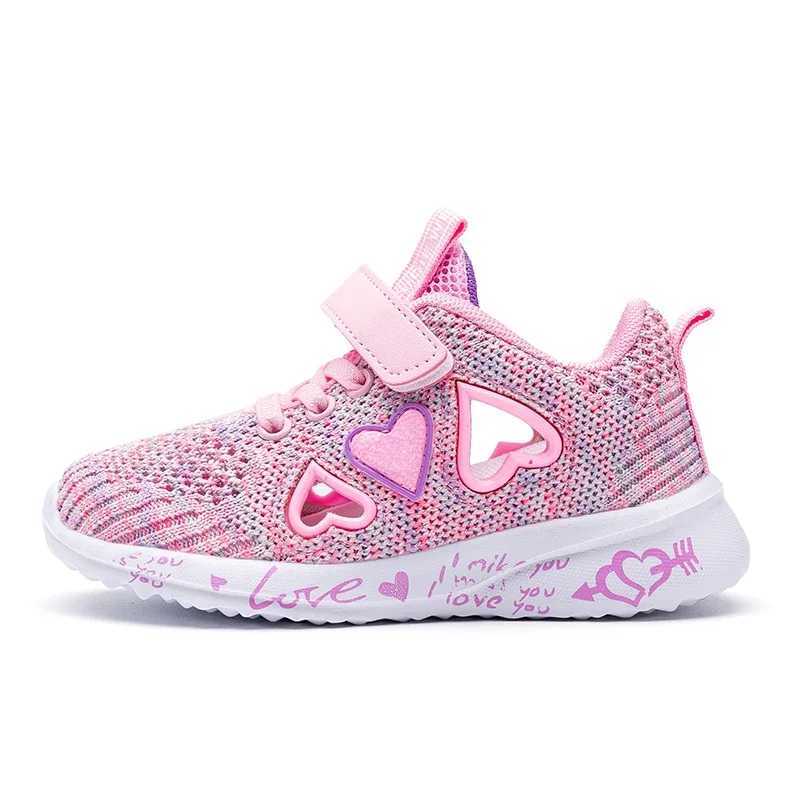 2025 Girls Casual Shoes Light Mesh Sports Shoes Childrens Summer Childrens Autumn Tenis Cute Sports Womens Running Socks W250318