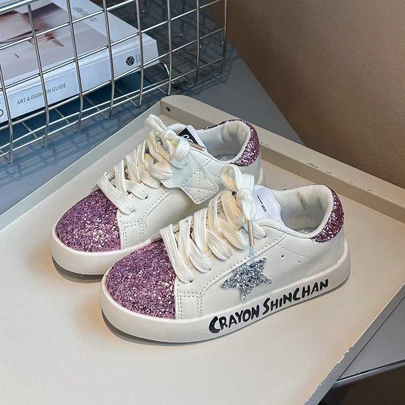 Sports shoes for children autumn new boys and girls sports net shoes casual board shoes leather soft soled childrens white shoesXJ250318
