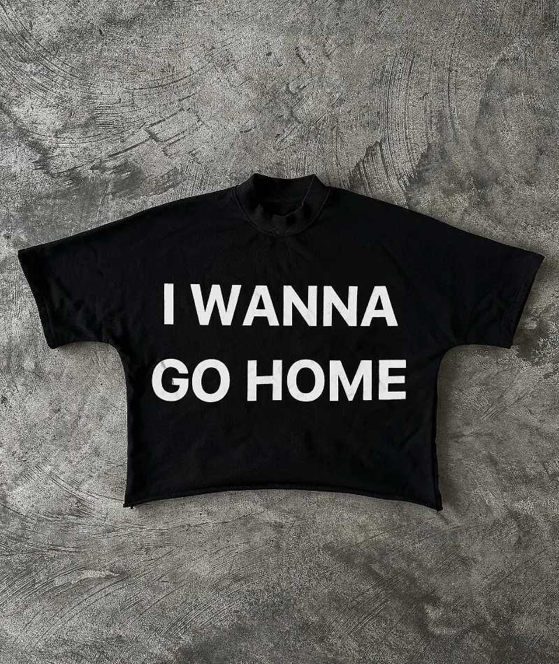 Y2K Street Clothing Letter Printed Graphic T-shirt Mens Spring and Autumn Fashion Gothic Loose Large Round Neck Short Sleeve WomensXJ250318