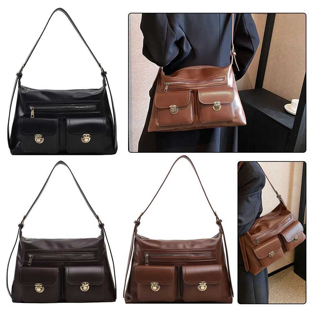 Winter large bag large capacity warm ladies retro style luxury designer handbag zipper closure underarm pocket Mti pocket daily bag Y250318