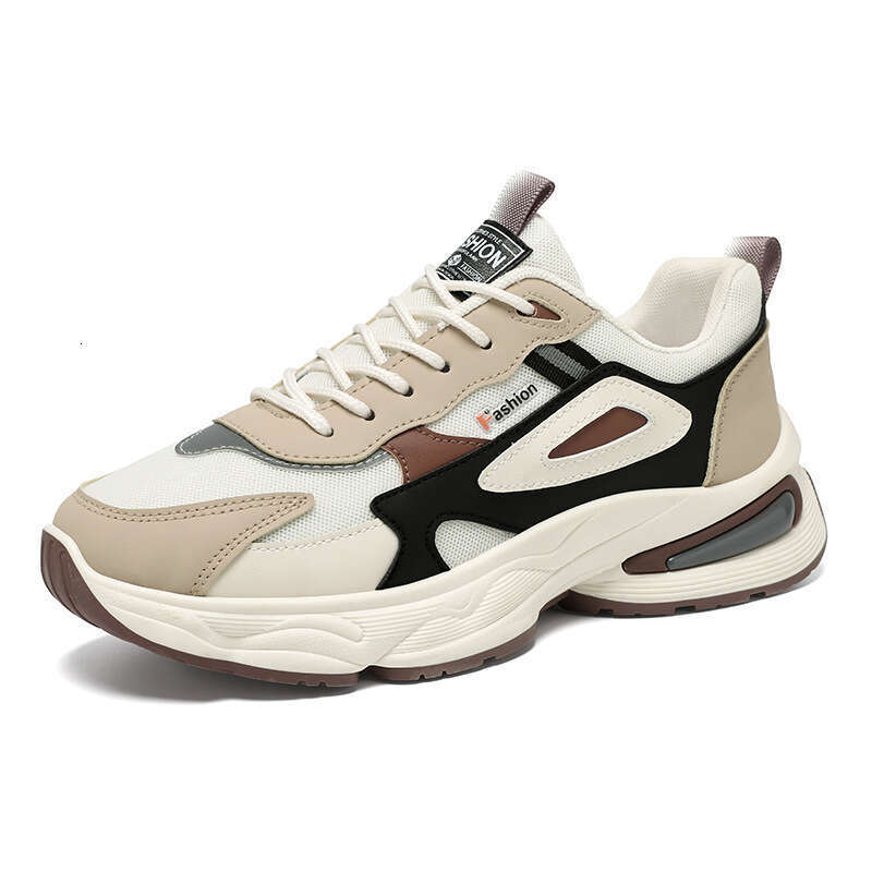 Spring men's new breathable mesh youth sports shoes Korean version trendy versatile thick sole rest