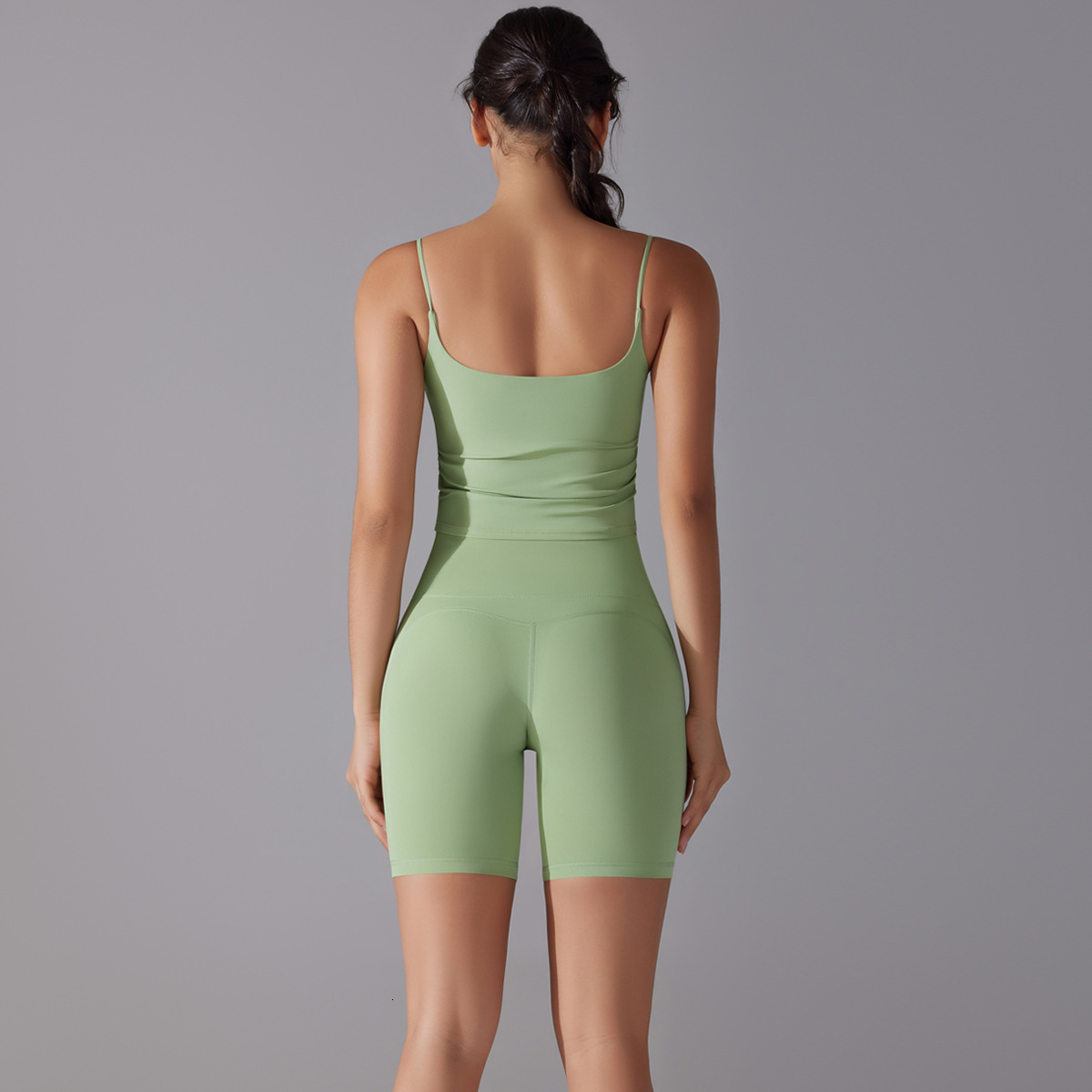 New tracksuit underwear free three part set, beautiful back long suspender sports bra, fitness yoga suit set leggings